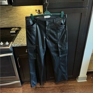 Leather Hudson Cargo Pants in size 36x34